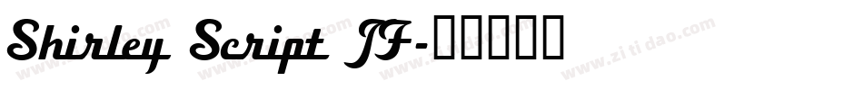 Shirley Script JF字体转换